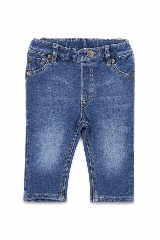 H&M Baby Blue  Cotton Jogger Jeans Size 3-6 Months  Button