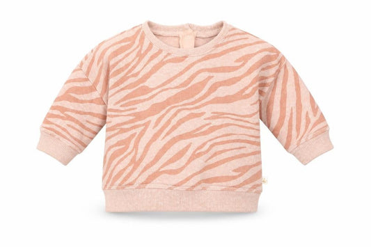 NEXT Baby Pink Animal Print Polyester Pullover Jumper Size 0-3 Months  Snap