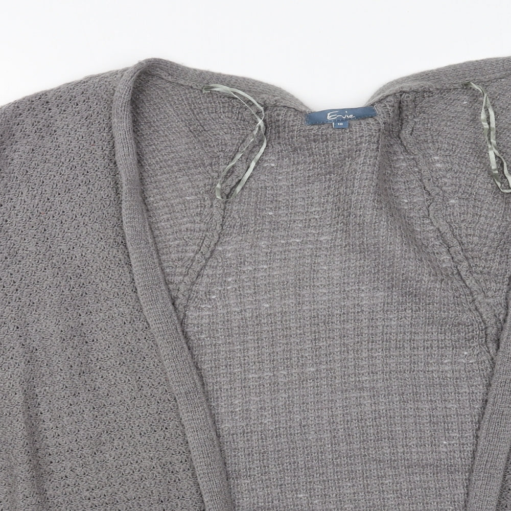 Womens UK Size 18 Evie Grey Cardigan Jumper