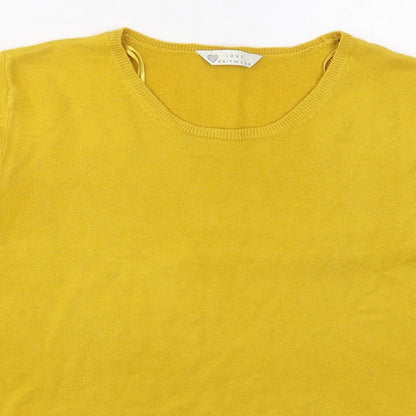 Womens UK Size 14 BHS Yellow Pullover Jumper