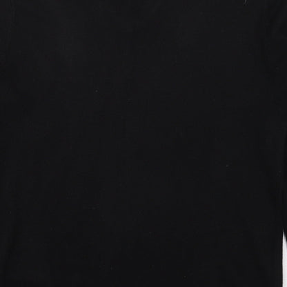 George Mens Black V-Neck  Acrylic Pullover Jumper Size M