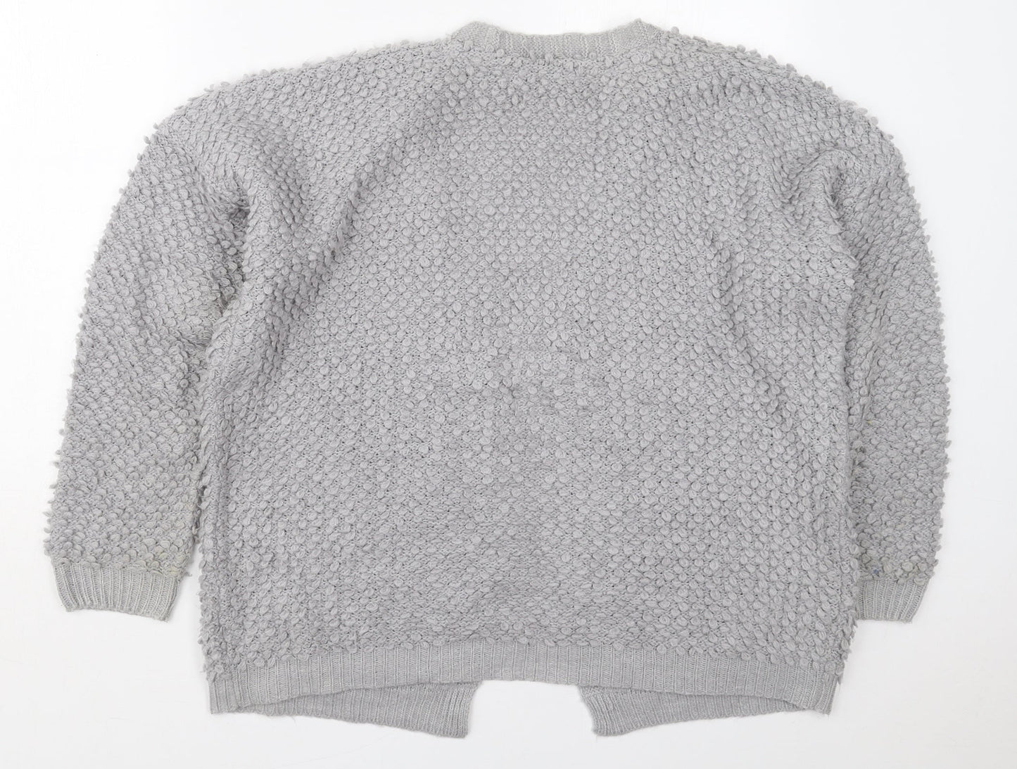 Womens UK Size 12 Very Grey Cardigan Jumper