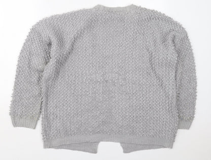 Womens UK Size 12 Very Grey Cardigan Jumper