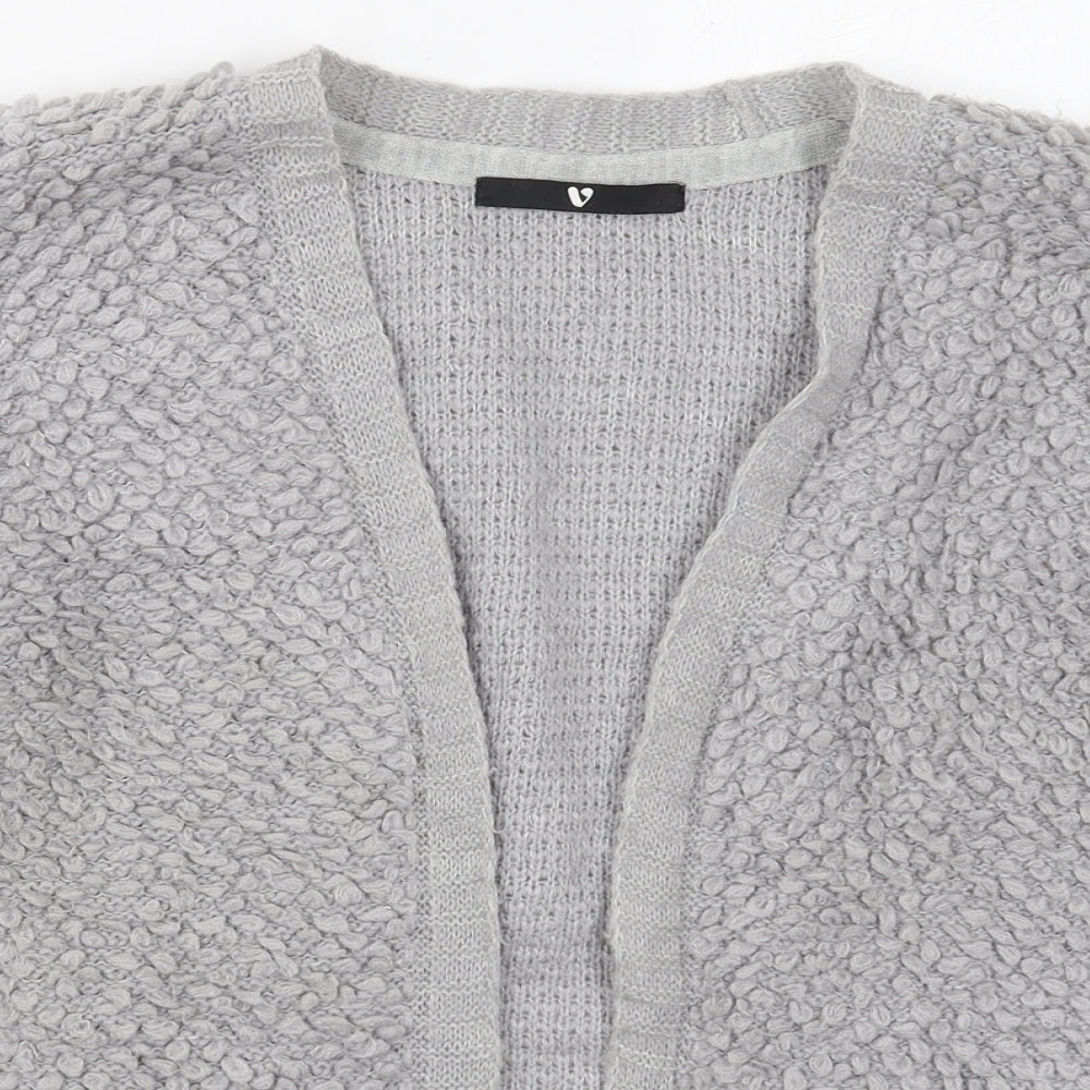 Womens UK Size 12 Very Grey Cardigan Jumper