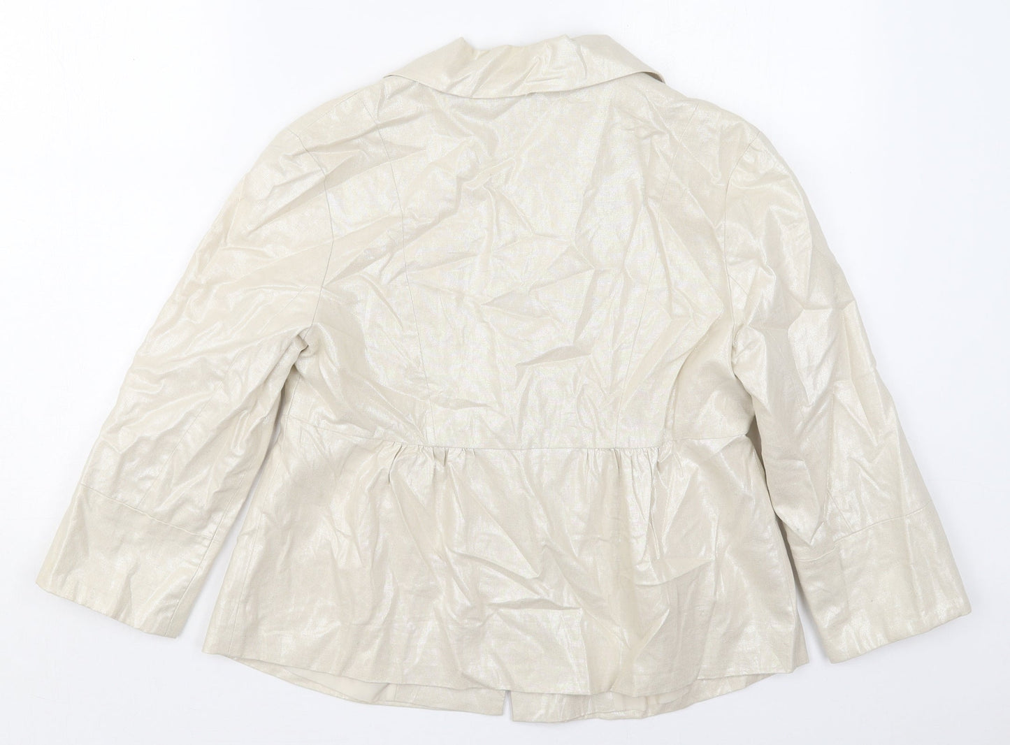 Papaya Womens Beige   Jacket  Size 10  Button