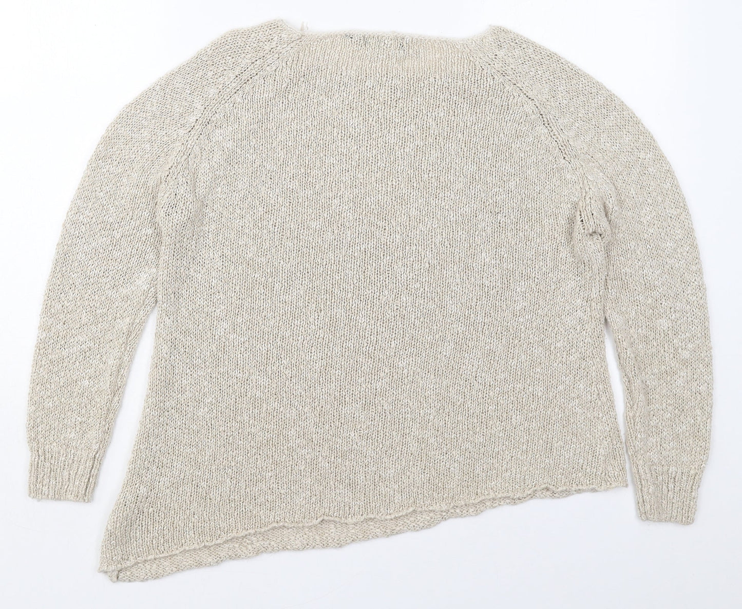Womens UK Size 12 New Look Beige Pullover Jumper