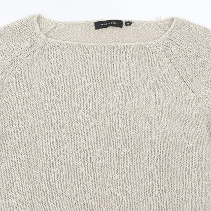 Womens UK Size 12 New Look Beige Pullover Jumper