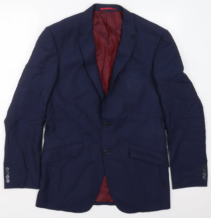 Mens UK Size 38 Marks and Spencer Regular Blue Suit Jacket