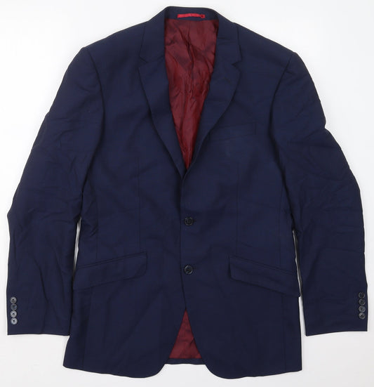 Mens UK Size 38 Marks and Spencer Regular Blue Suit Jacket