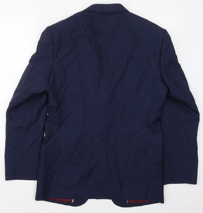 Mens UK Size 38 Marks and Spencer Regular Blue Suit Jacket
