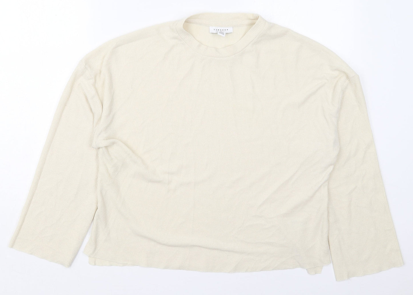 Womens UK Size 8 Topshop Beige Pullover Jumper