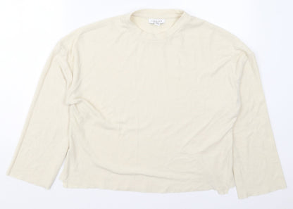 Womens UK Size 8 Topshop Beige Pullover Jumper