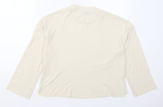 Womens UK Size 8 Topshop Beige Pullover Jumper