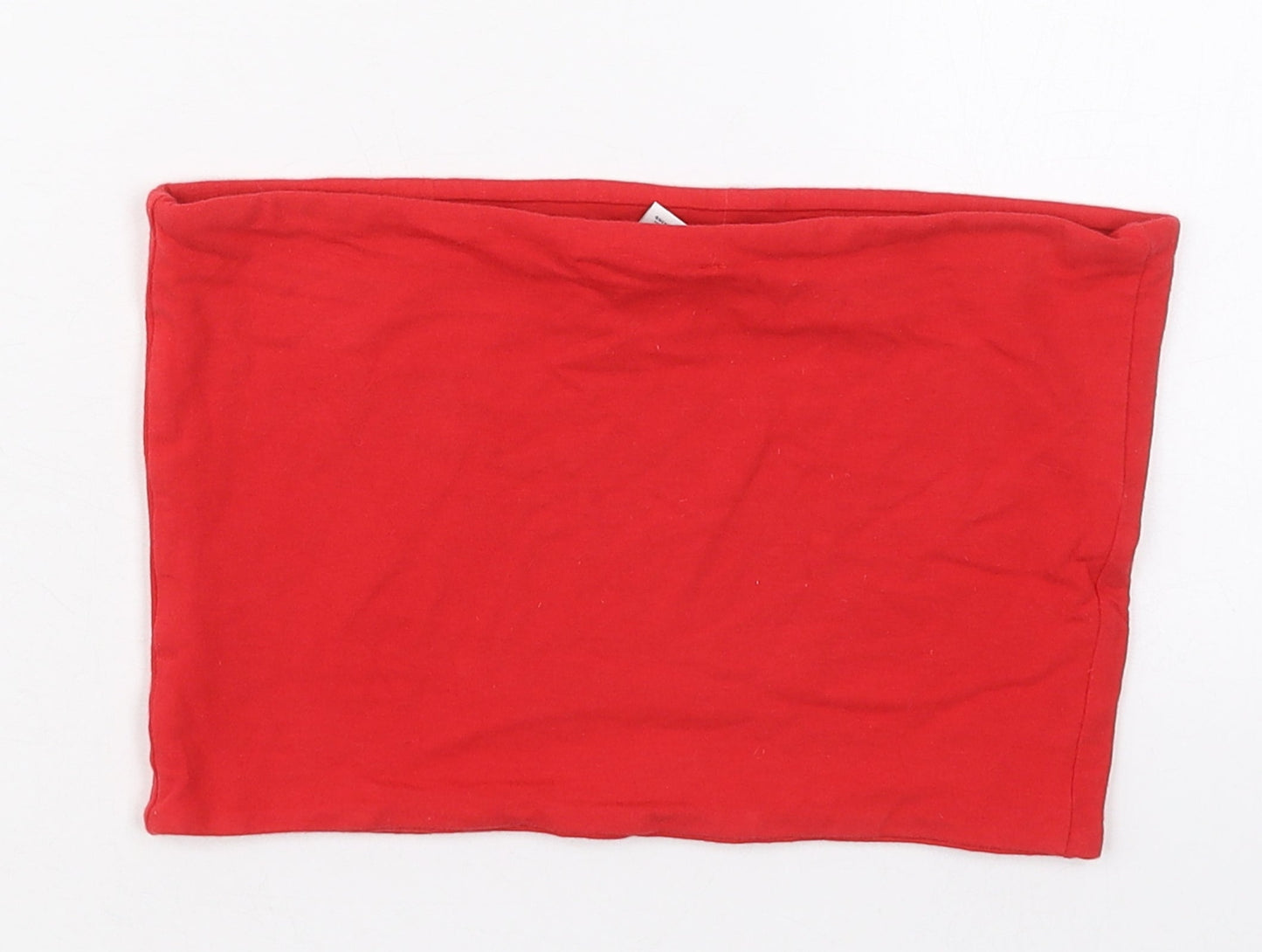 Womens UK Size 10 Topshop Red Cropped Tank