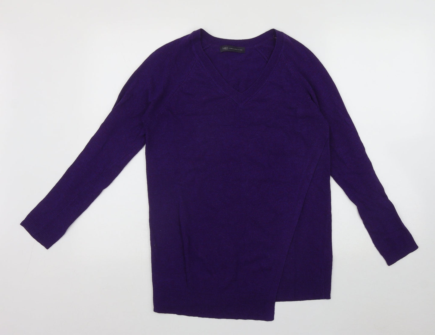 Womens UK Size 8 Marks and Spencer Purple Pullover Jumper