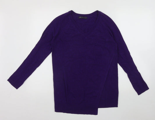 Womens UK Size 8 Marks and Spencer Purple Pullover Jumper