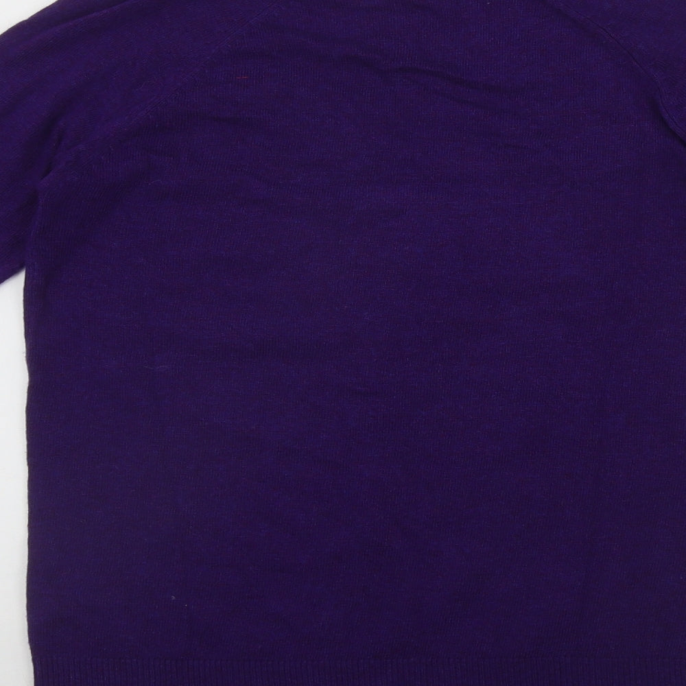 Womens UK Size 8 Marks and Spencer Purple Pullover Jumper