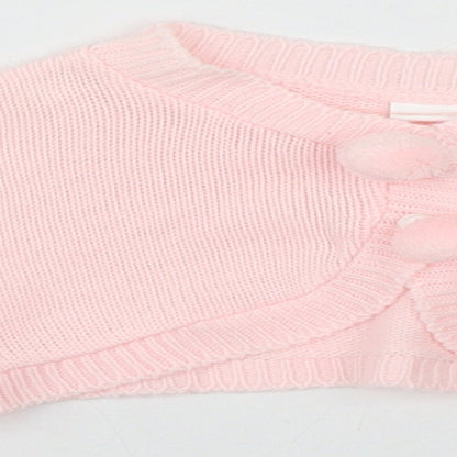 Little Nosh Baby Pink  Acrylic Cardigan Jumper Size 6-9 Months  Button