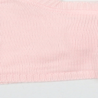 Little Nosh Baby Pink  Acrylic Cardigan Jumper Size 6-9 Months  Button