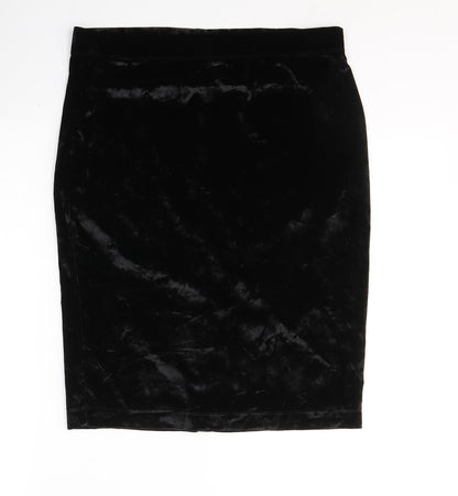 Urban renewal Womens Black  Polyacrylate Fibre A-Line Skirt Size 32 in