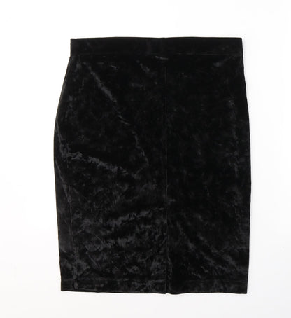Urban renewal Womens Black  Polyacrylate Fibre A-Line Skirt Size 32 in