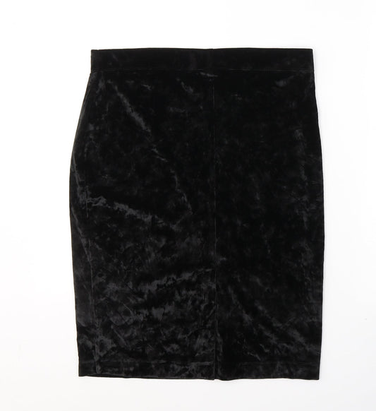 Urban renewal Womens Black  Polyacrylate Fibre A-Line Skirt Size 32 in