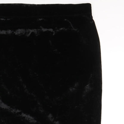 Urban renewal Womens Black  Polyacrylate Fibre A-Line Skirt Size 32 in