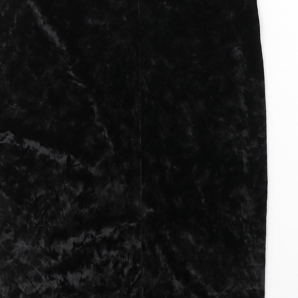 Urban renewal Womens Black  Polyacrylate Fibre A-Line Skirt Size 32 in