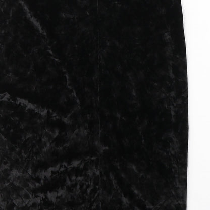 Urban renewal Womens Black  Polyacrylate Fibre A-Line Skirt Size 32 in