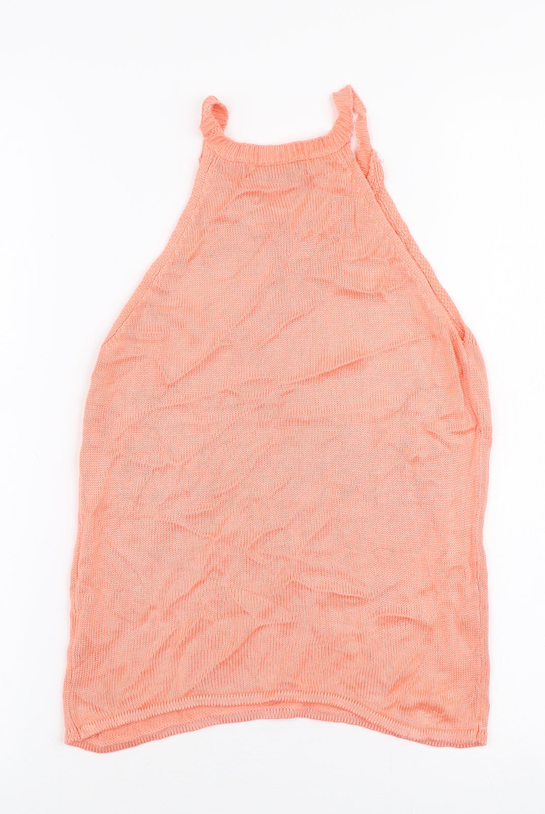 Primark Womens Pink High Neck  Viscose Vest Jumper Size 8
