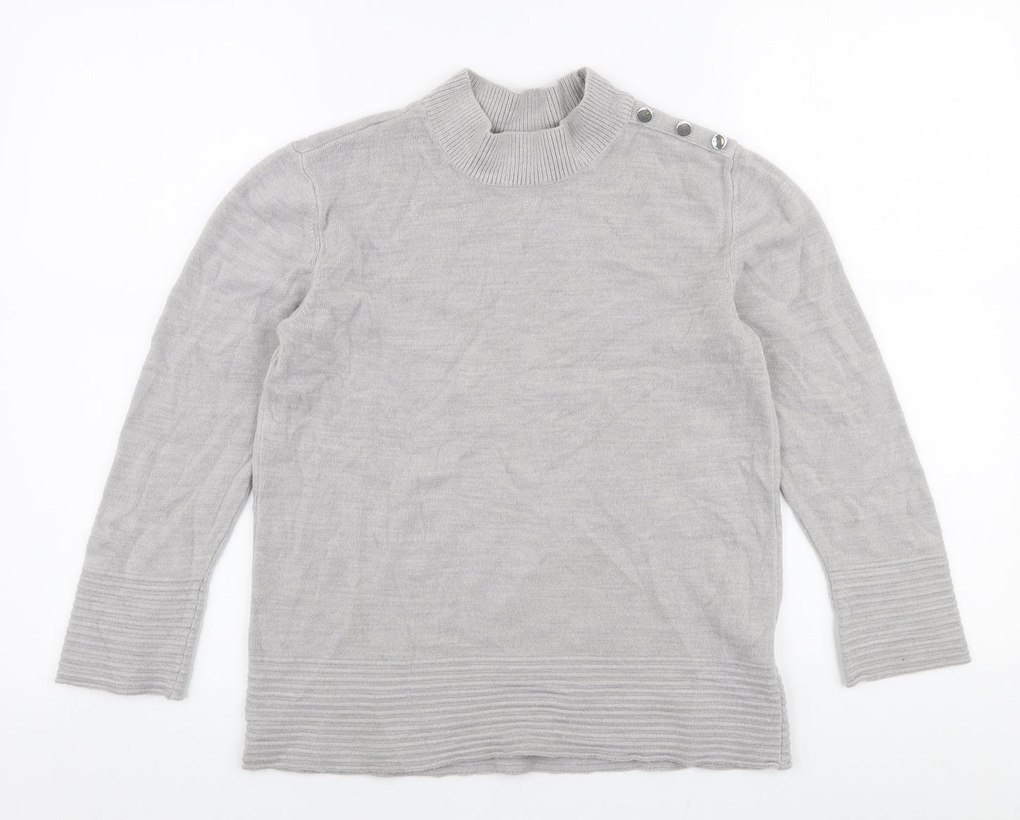 Womens UK Size 12 Marks and Spencer Grey Pullover Jumper