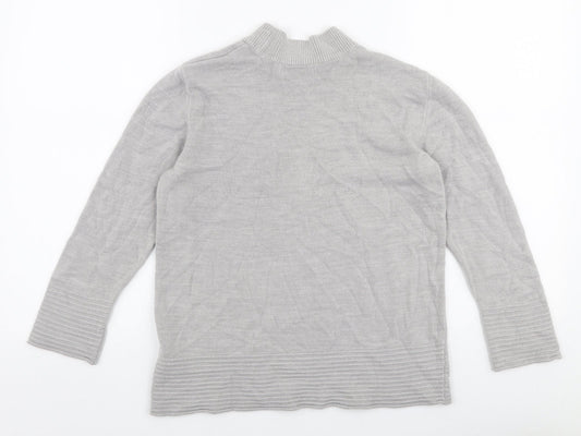 Womens UK Size 12 Marks and Spencer Grey Pullover Jumper