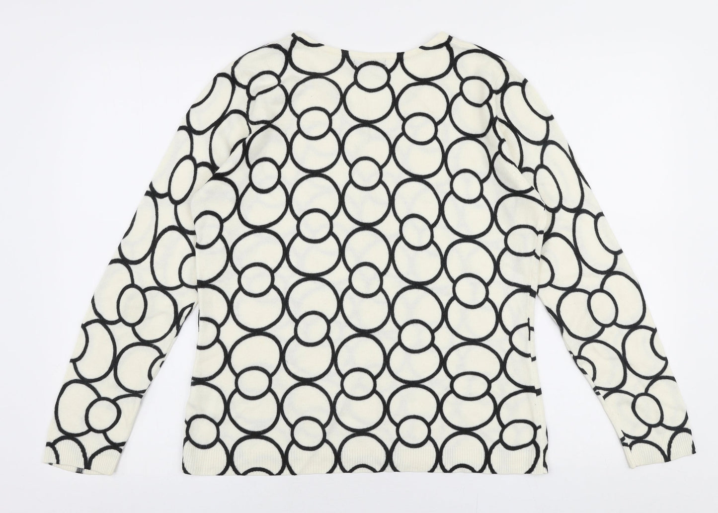 Womens UK Size S BM Ivory Pullover Jumper