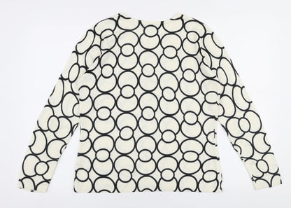 Womens UK Size S BM Ivory Pullover Jumper