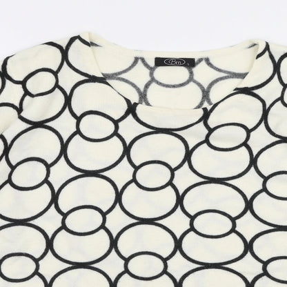 Womens UK Size S BM Ivory Pullover Jumper