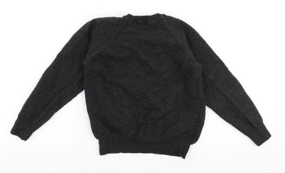 Giovani & Belli Boys Grey Round Neck  Polyester Pullover Jumper Size L  Pullover