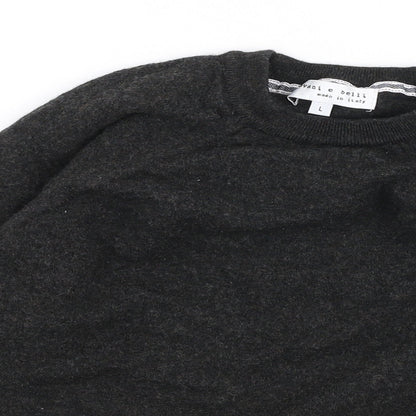 Giovani & Belli Boys Grey Round Neck  Polyester Pullover Jumper Size L  Pullover