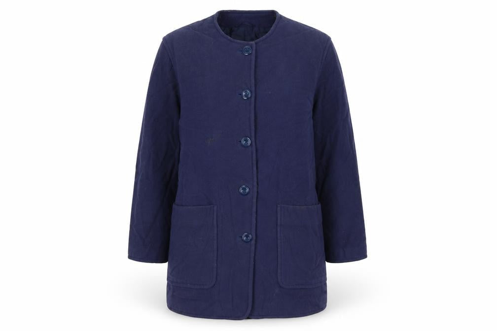 Womens UK Size 10 Preworn Blue Overcoat