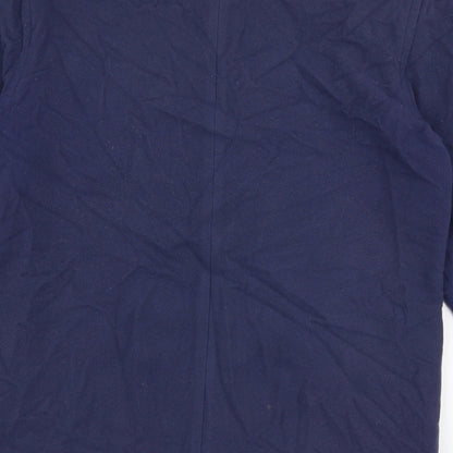 Womens UK Size 10 Preworn Blue Overcoat