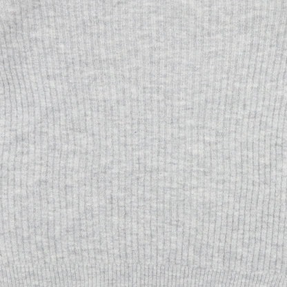 River Iskand Womens Grey High Neck  Acrylic Pullover Jumper Size S