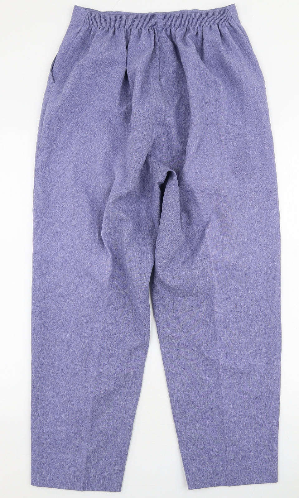 Bonmarche Womens Blue  Polyester Trousers  Size 16 L27 in Regular
