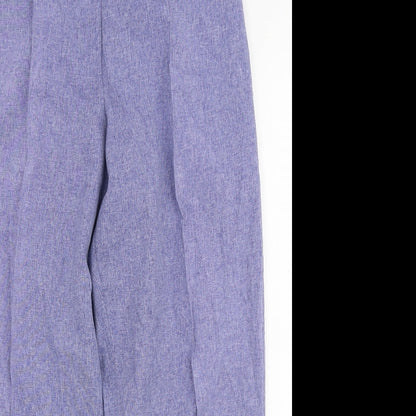 Bonmarche Womens Blue  Polyester Trousers  Size 16 L27 in Regular