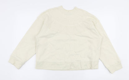 Womens UK Size S Zara Ivory Pullover Jumper