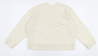 Womens UK Size S Zara Ivory Pullover Jumper
