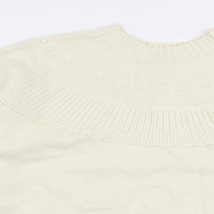 Womens UK Size S Zara Ivory Pullover Jumper