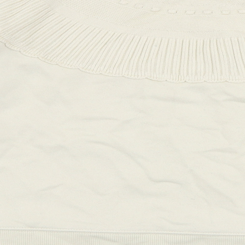 Womens UK Size S Zara Ivory Pullover Jumper
