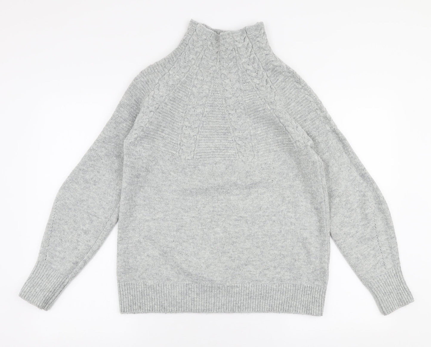 Womens UK Size XS Topshop Grey Pullover Jumper