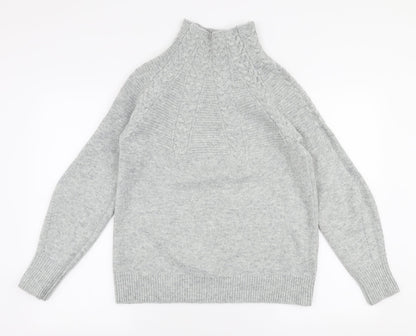 Womens UK Size XS Topshop Grey Pullover Jumper