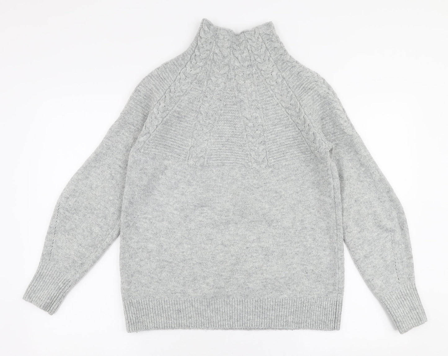 Womens UK Size XS Topshop Grey Pullover Jumper