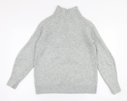 Womens UK Size XS Topshop Grey Pullover Jumper
